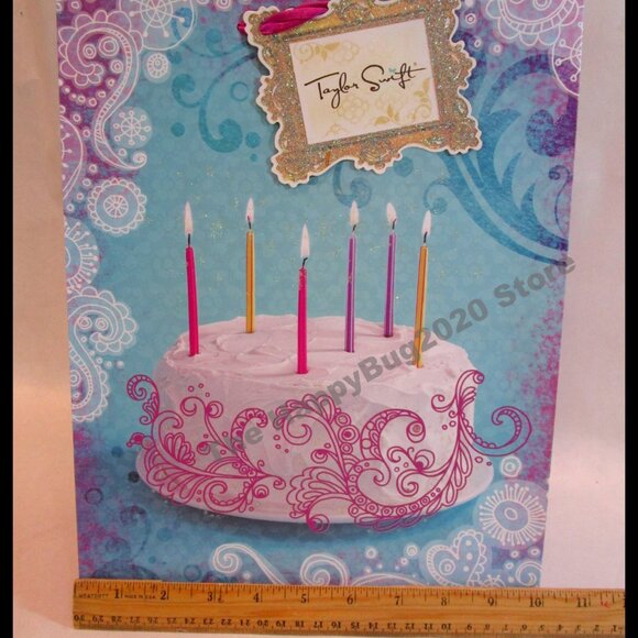 Taylor Swift American Greetings Gift Bag -Birthday Greeting Card set -NEW- Rare - Picture 8 of 12